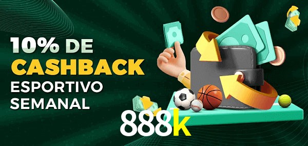 10% de bônus de cashback na 888k